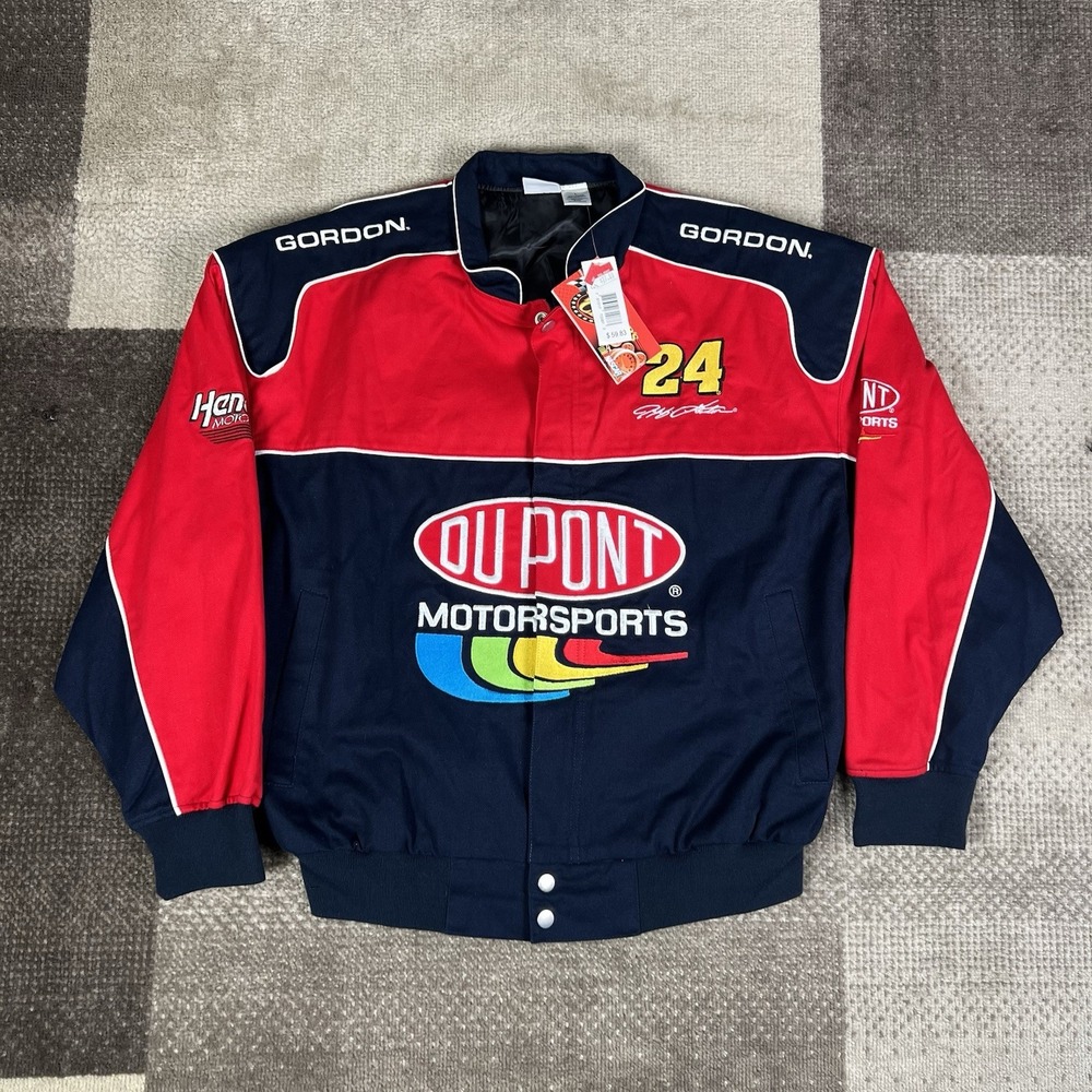 Vintage Winners Circle Jeff Gordon Dupont Motorsports Youth L Nascar‎ Jacket Red